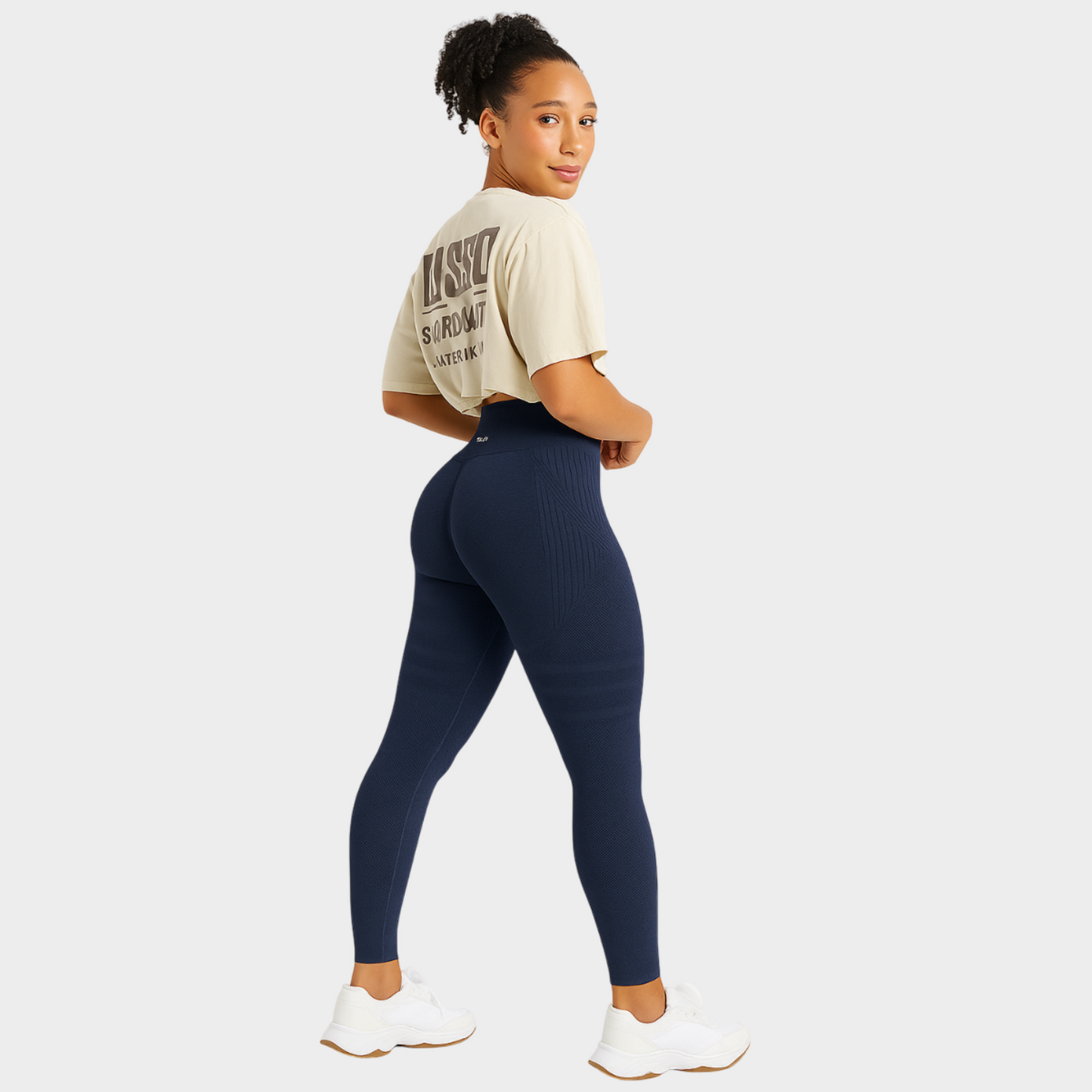 Leggings 3D skinnyGlow - bleu