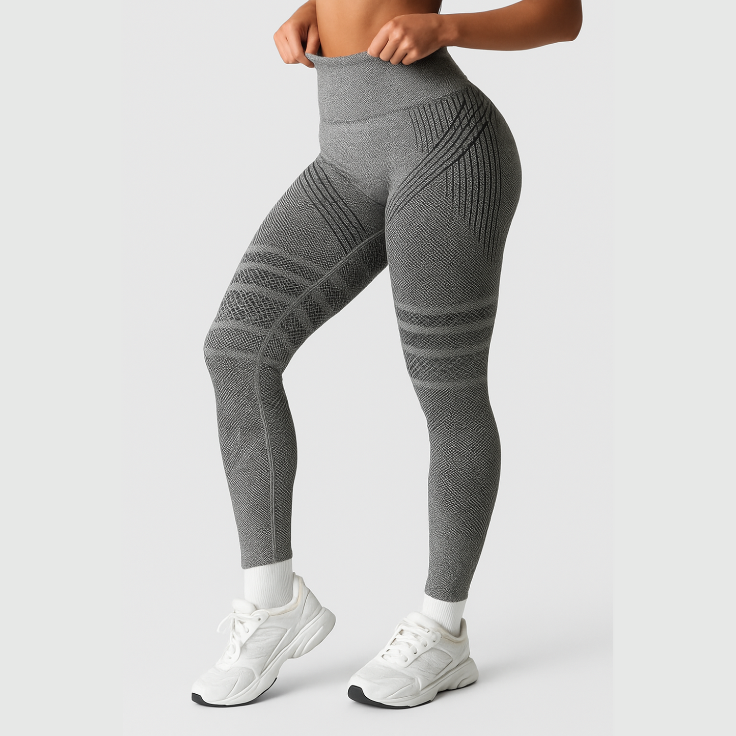 Leggings 3D skinnyGlow - gris