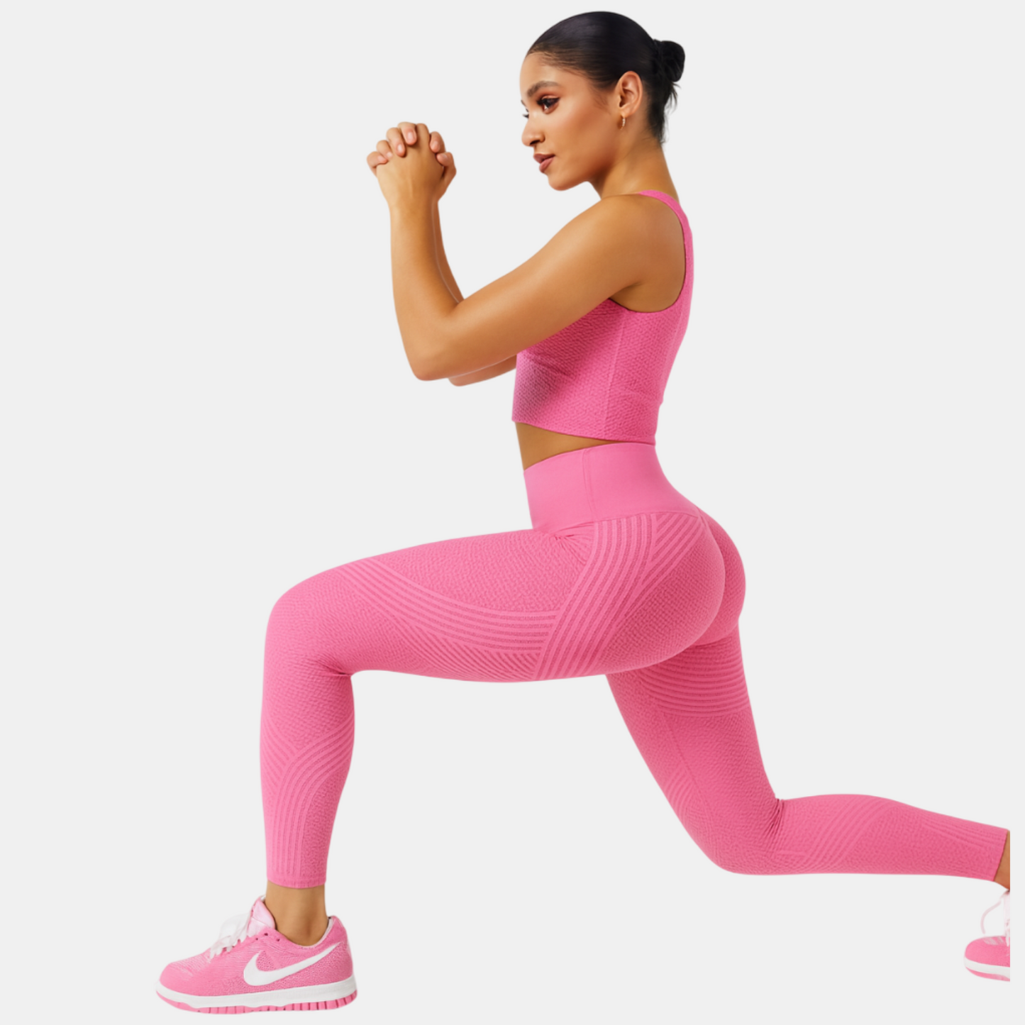 Leggings 3D skinnyGlow - Pink
