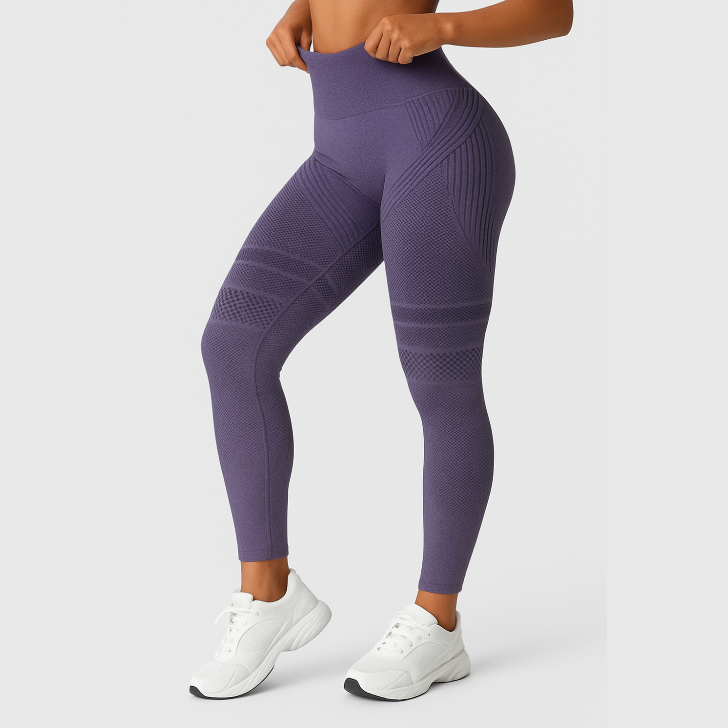 Leggings 3D skinnyGlow - violet