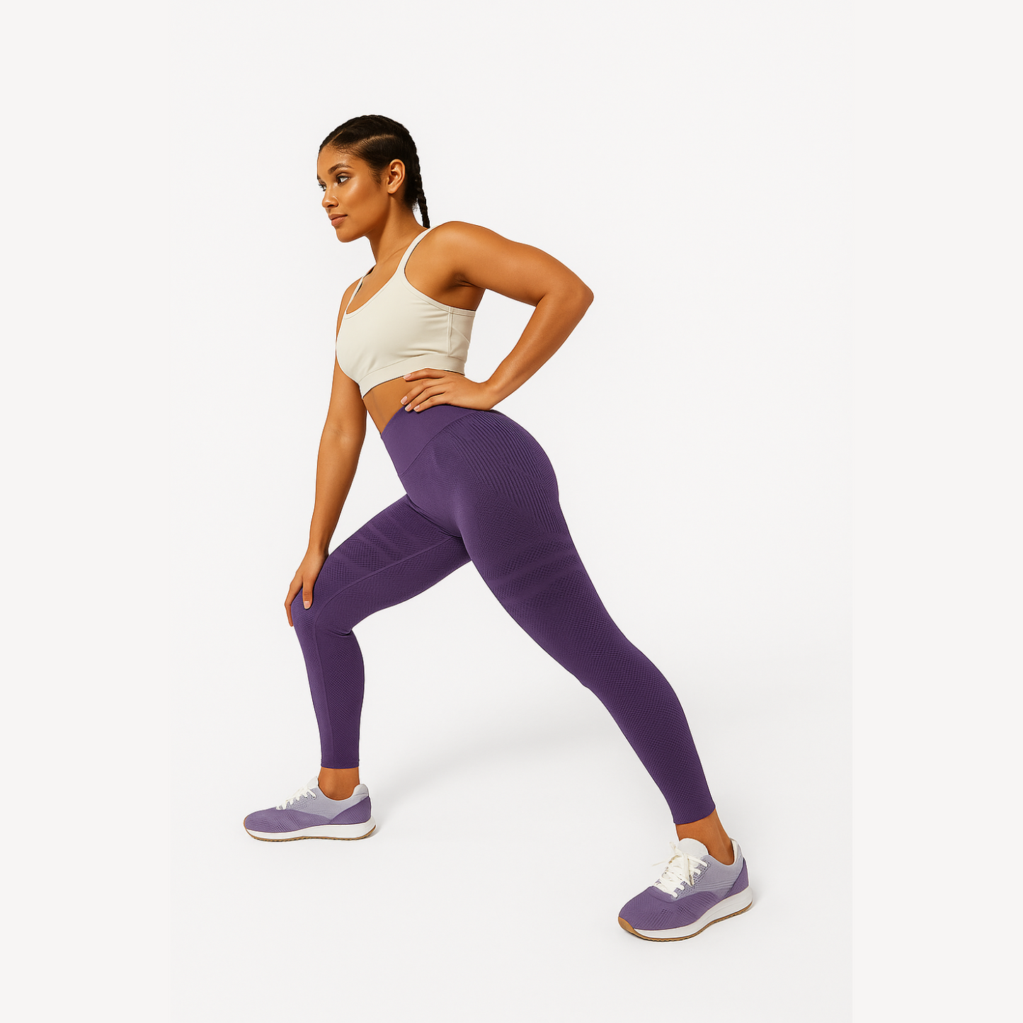 Leggings 3D skinnyGlow - violet