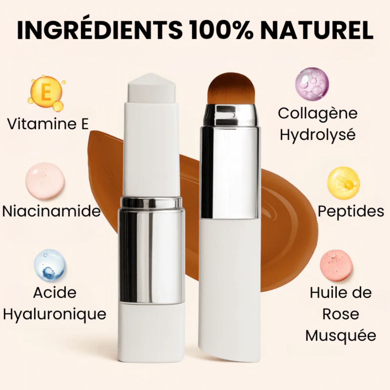Fond de teint Intelligent avec pinceau intégré