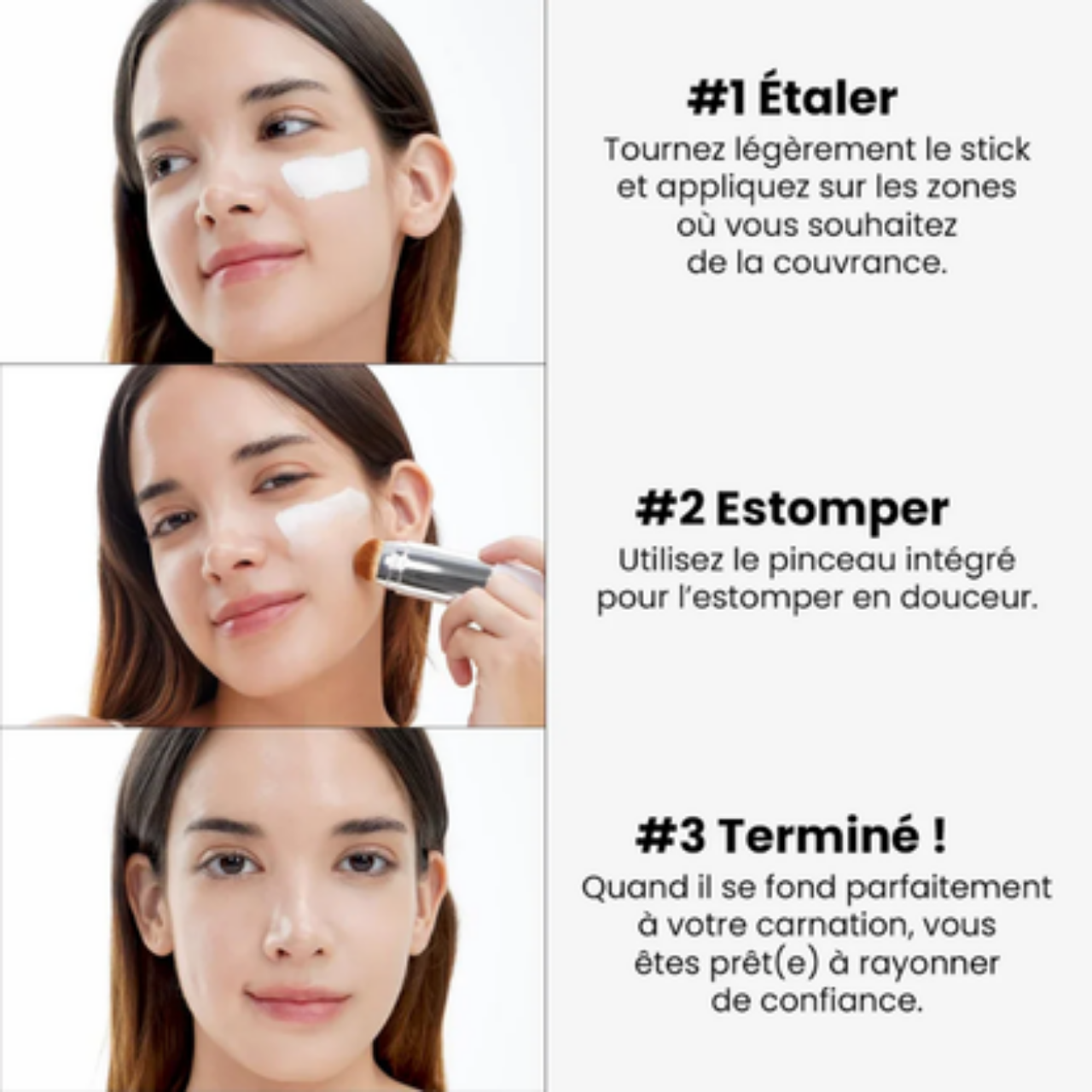 Fond de teint Intelligent avec pinceau intégré