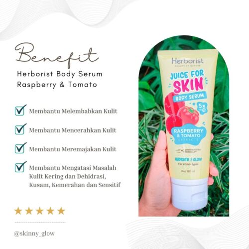 Herborist Juice For Skin Body Serum Raspberry & Tomato